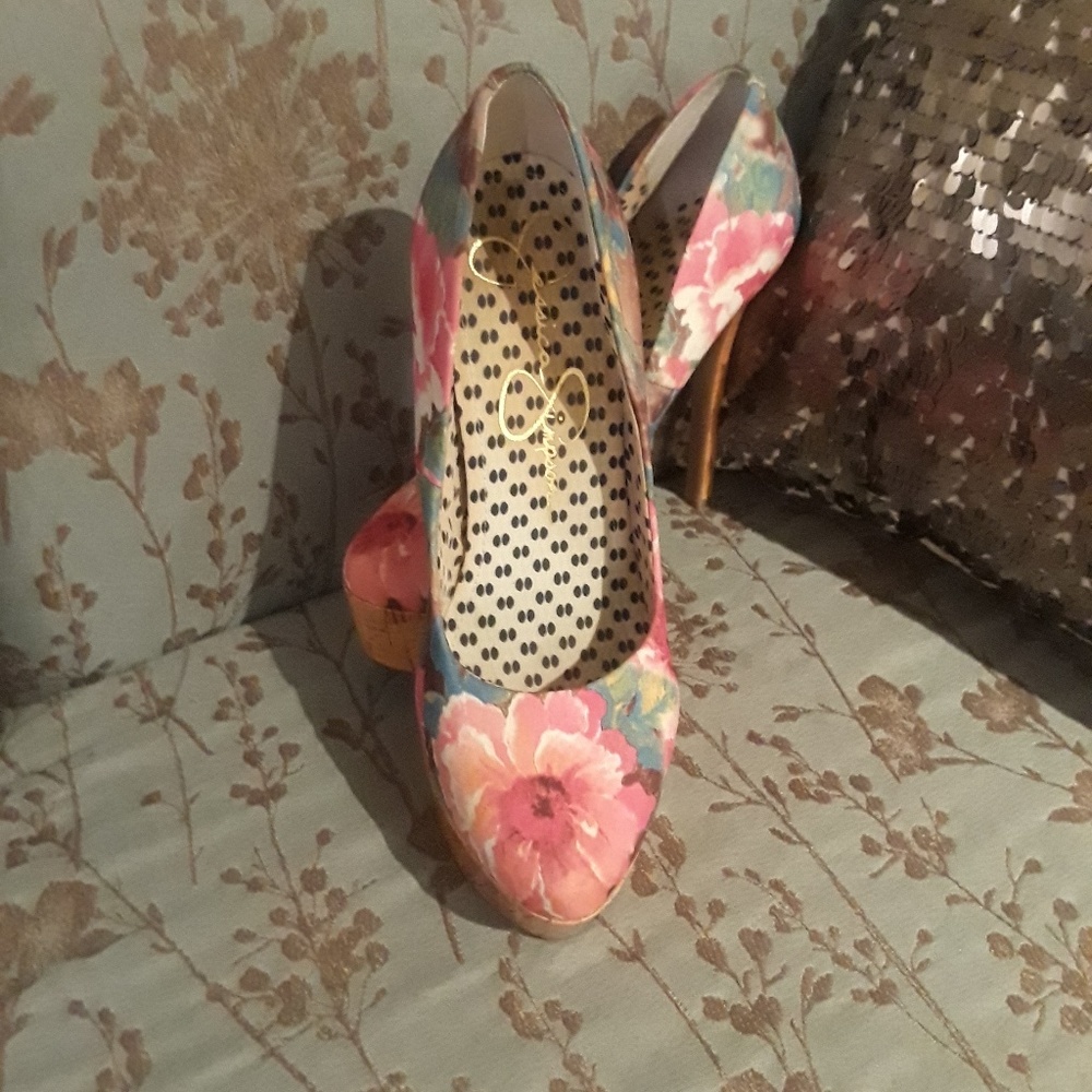 Floral Jessica Simpson Heels